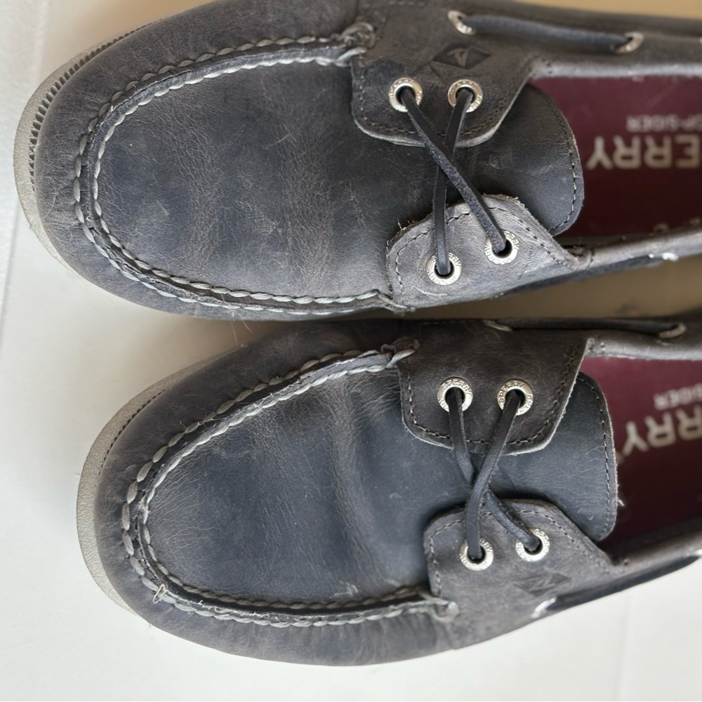 Sperry Men’s Boat Shoe Slip On Loafer Gray/Blue Size 8.5 - Picture 2 of 6